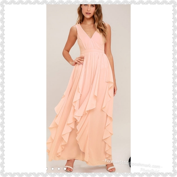 Lulus Dresses & Skirts - NEW - Lulu's " Simply Sweet" Blush Maxi